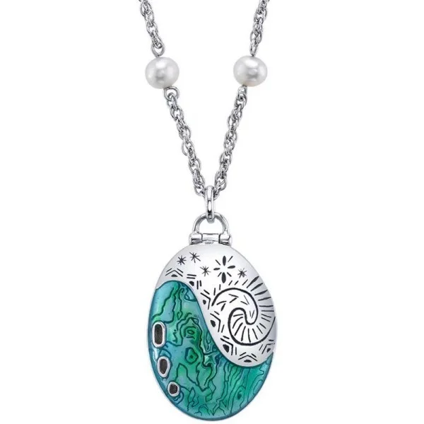 Sterling Silver Moana Starfish Enamel Pendant Necklace