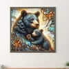 (40*40cm)Black Bear - Full Round Drill Diamond Painting