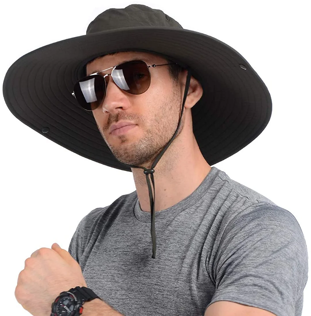 Super Wide Brim Fishing Sun Hat Bucket Hat Safari Hat for Men or Women