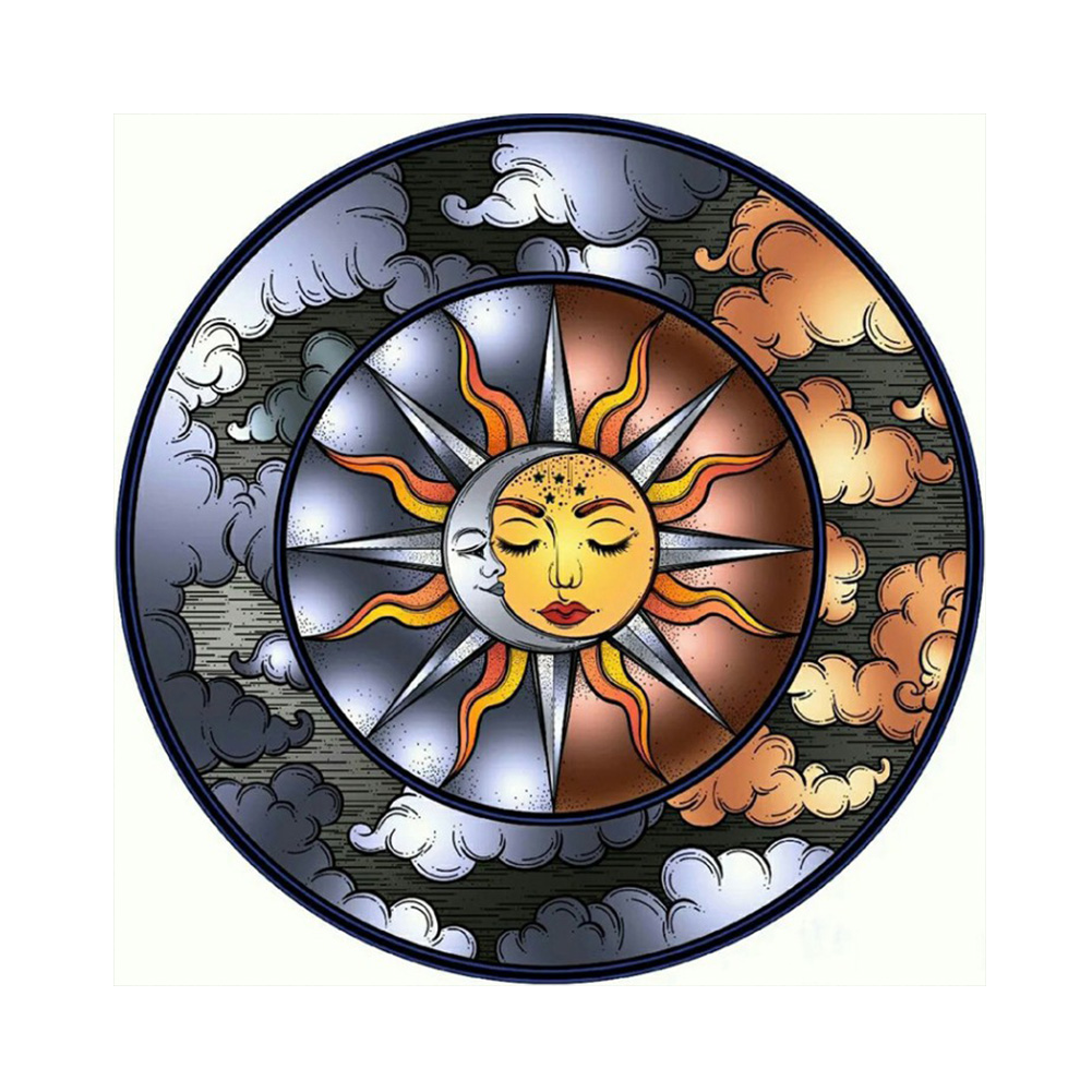 

Abstract Sun - Square Drill Diamond Painting - 30*30CM, 501 Original