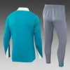 2024/2025 Atletico Madrid Half-Pull Training Suit Lake blue Jersey 1:1 Thai Quality 
