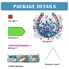 (US Local)Acrylic Special Shape Flowers Horseshoe 5D DIY Diamond Painting Dots Pendant
