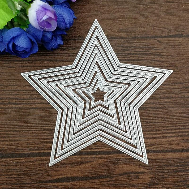 Oocharger Basic Stars Cutting Dies Carbon steel Scrapbooking Decorative Paper Cards