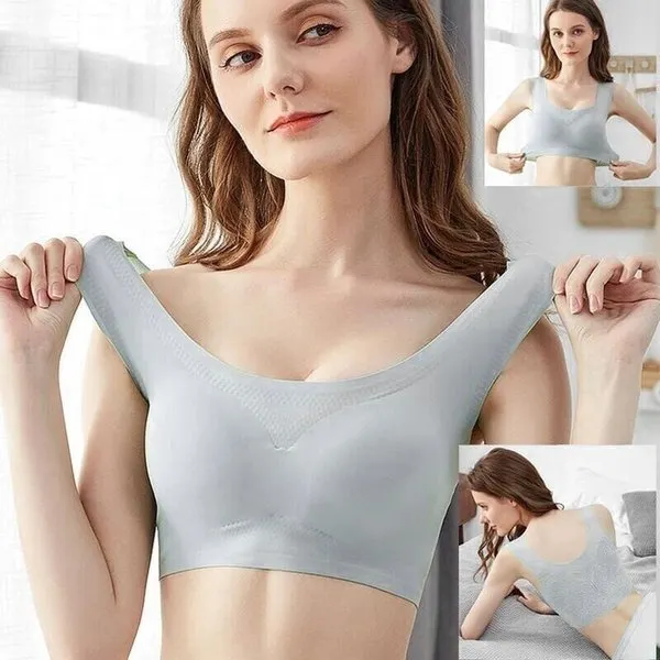 Deerwon Bra-Ultra-thin Plus Size Ice Silk Comfort Bra