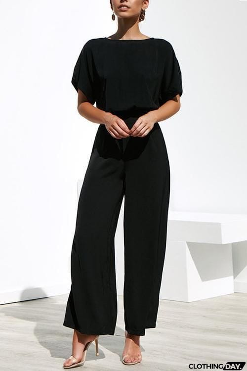 Tie Waist Wide Leg Pants Set