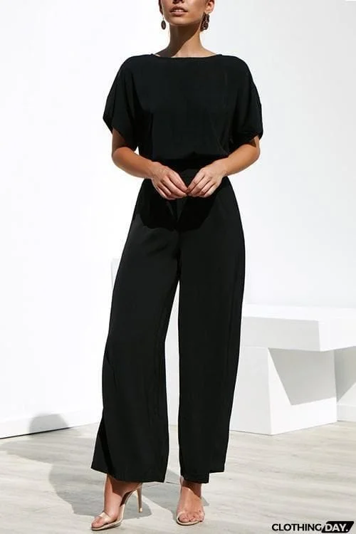 Tie Waist Wide Leg Pants Set