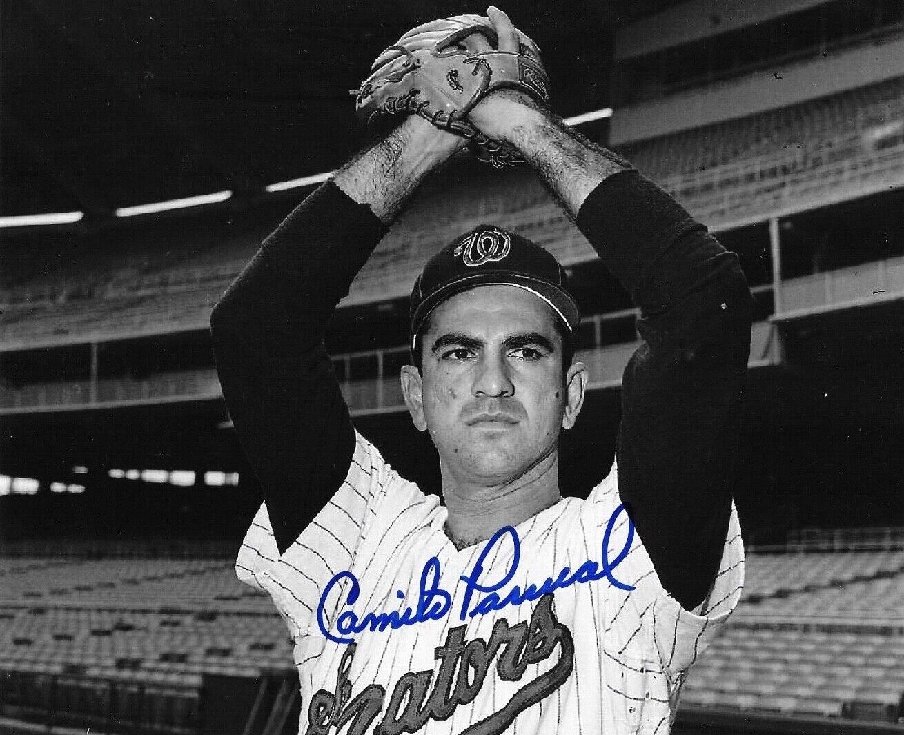 * CAMILO PASCUAL * signed 8x10 Photo Poster painting * MINNESOTA TWINS SENATORS * COA * 1