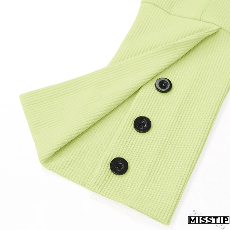 Sexy Button Long-Sleeved Midi Dresses For Women