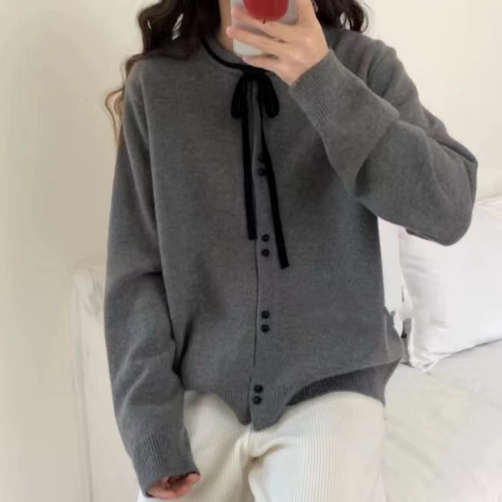 Chicfifth Sweater Women Winter Long Sleeve High Quality Autumn Vintage Top Knitted Cardigan