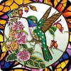 Hummingbird Glass Painting-Partial Special Shaped Diamond Painting 30*30CM