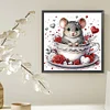 Rat in Coffee Cup - Crystal Rhinestone Diamond Painting