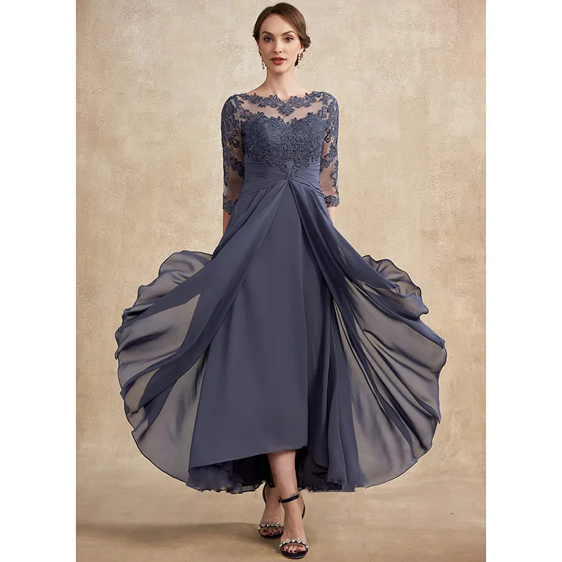 Uveng Uveng Women's 2025 New Long-Term Ebay Host Banquet Company Annual Conference Lace Dresses