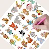 35 PCS DIY Diamond Painting Sticker Gem Sticker Crafts Kits (Elephant Panda Lion)