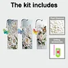 3Pcs DIY Pearl Painting Butterfly Flowers Bookmark with Butterfly Pendant Home Office Supplies Gift for Book Lovers