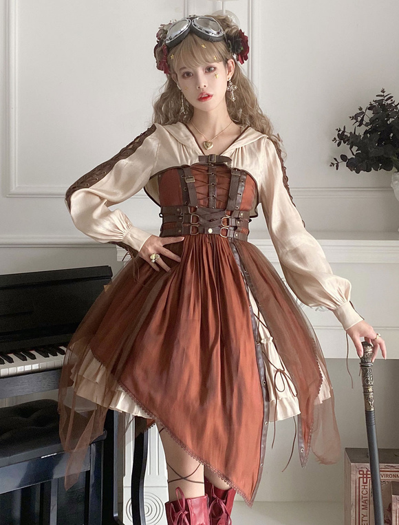 Gothic Lolita JSK Dress Black Sleeveless Lolita Jumper Skirts Novameme