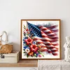 Diamond Painting -DIY Full Round Drill Independence Day Flag(40*40CM)