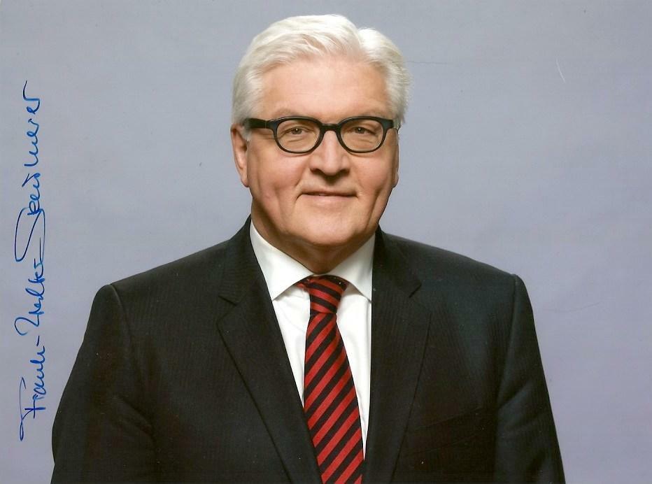 Frank-Walter Steinmeier PRESIDENT OF GERMANY autograph, In-Person signed Photo Poster painting