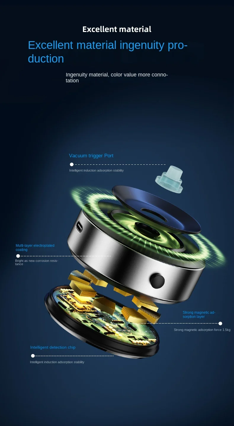 Car Vacuum Adsorption Navigation Bracket