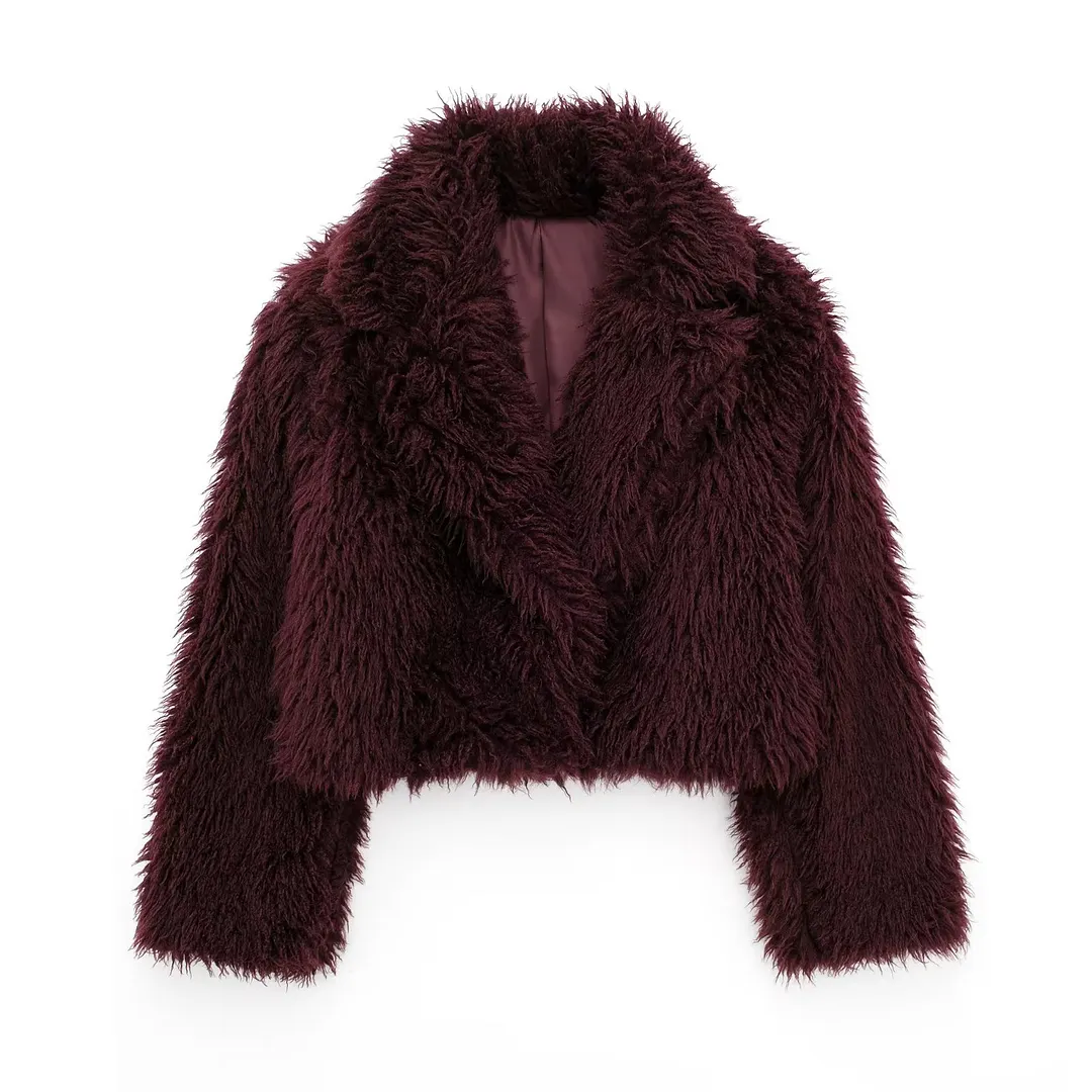 Nigikala Nigikala Women's Winter New Fashion Environmentally Friendly Artificial Fur Short Coat D69135