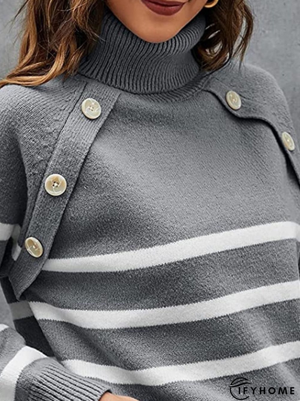 Vacation Striped Regular Fit Sweater | IFYHOME