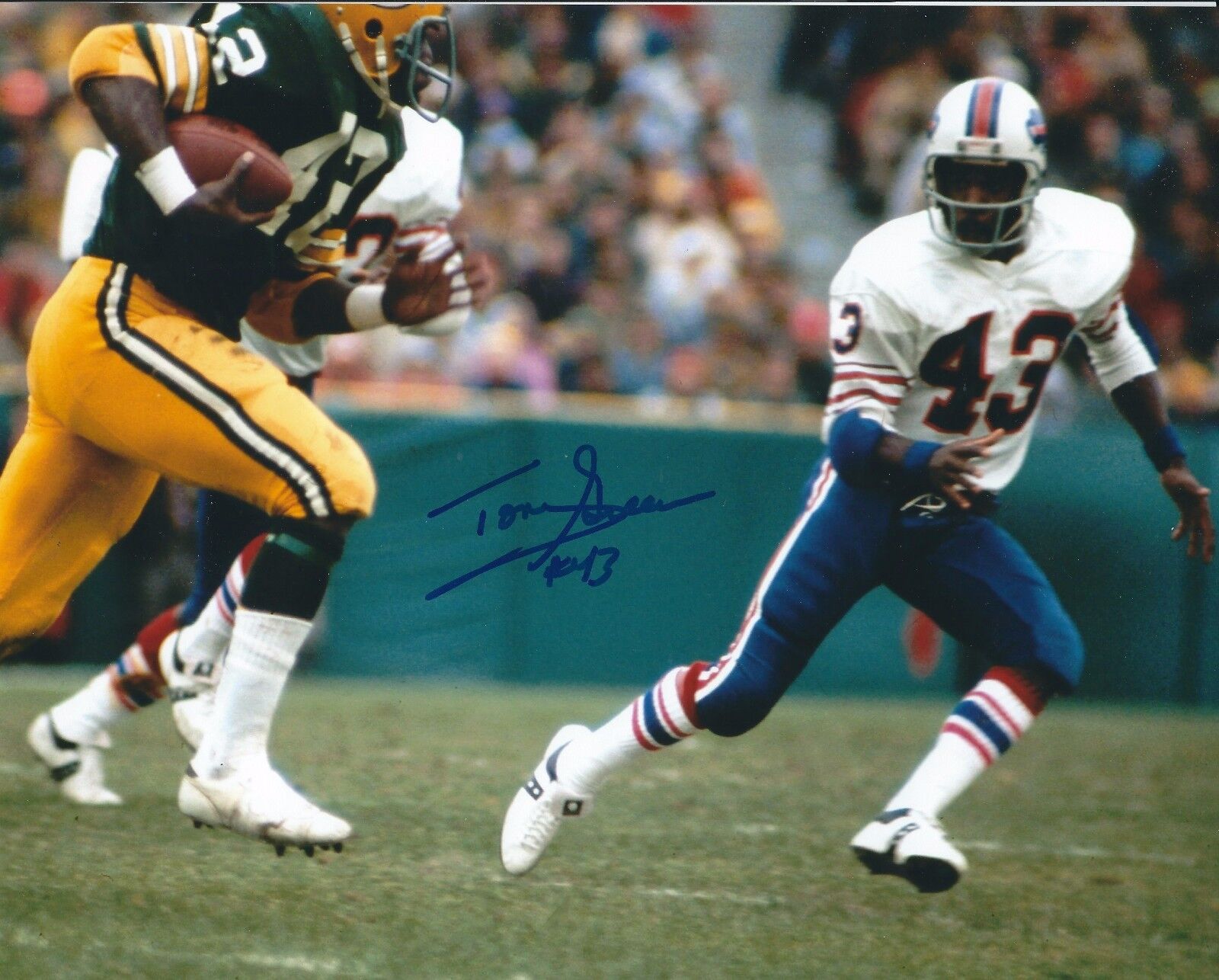 Autographed TONY GREENE Buffalo Bills 8x10 Photo Poster painting - w/COA