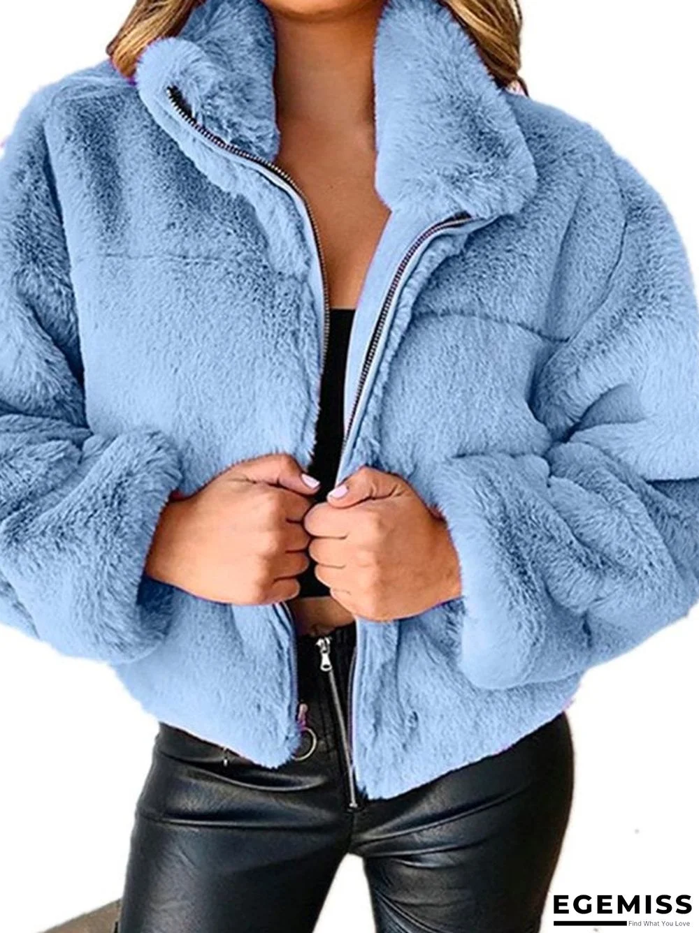 Zipper Cardigan Plush Warm Jacket | EGEMISS