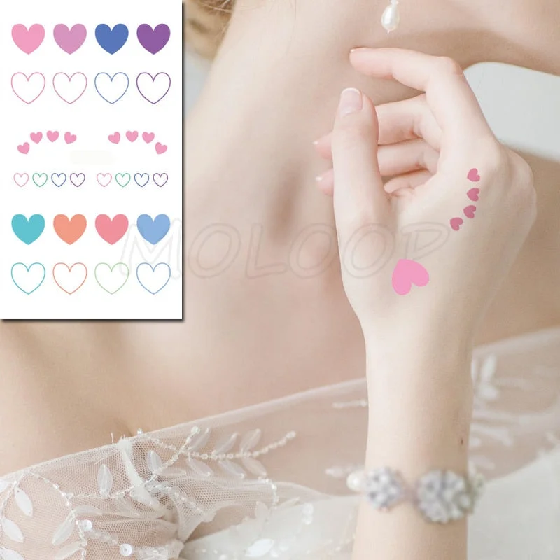 Water Transfer Tattoo Sexy Red Lips Print Tattoo Body Art Waterproof Temporary Fake Flash Tattoo for Man Woman Kid 10.5*6cm