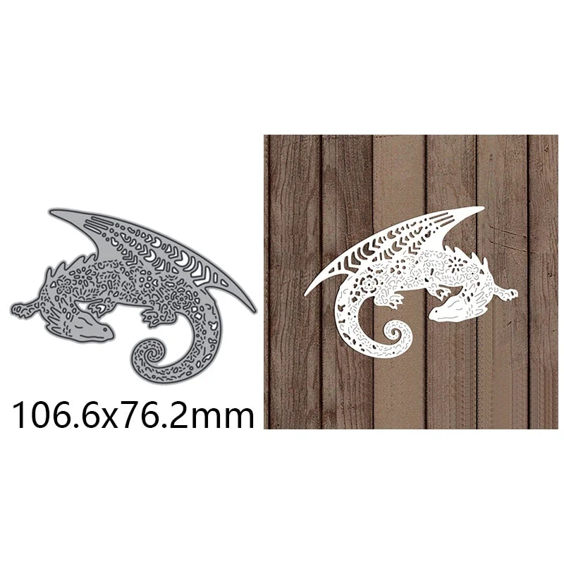 Flying Dragon Metal Cutting Dies For DIY Scrapbook Cutting Die Paper Cards Embossed Decorative Craft Die Cut New