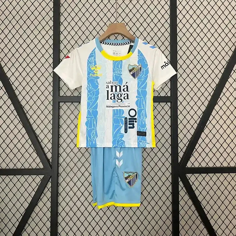 24-25 kids Málaga CF home football jersey