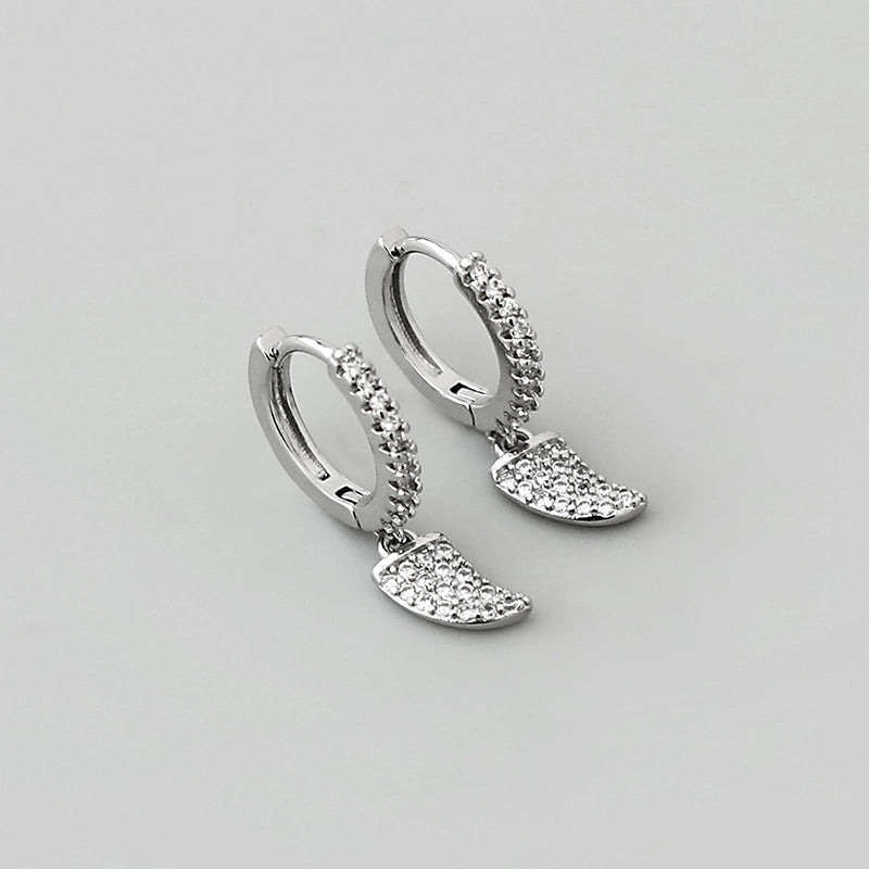 1 Pair Minimalist Geometric Plating Copper Drop Earrings