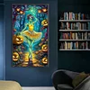 (40*70cm)Halloween Ballet Girl - Round AB Drill Diamond Painting