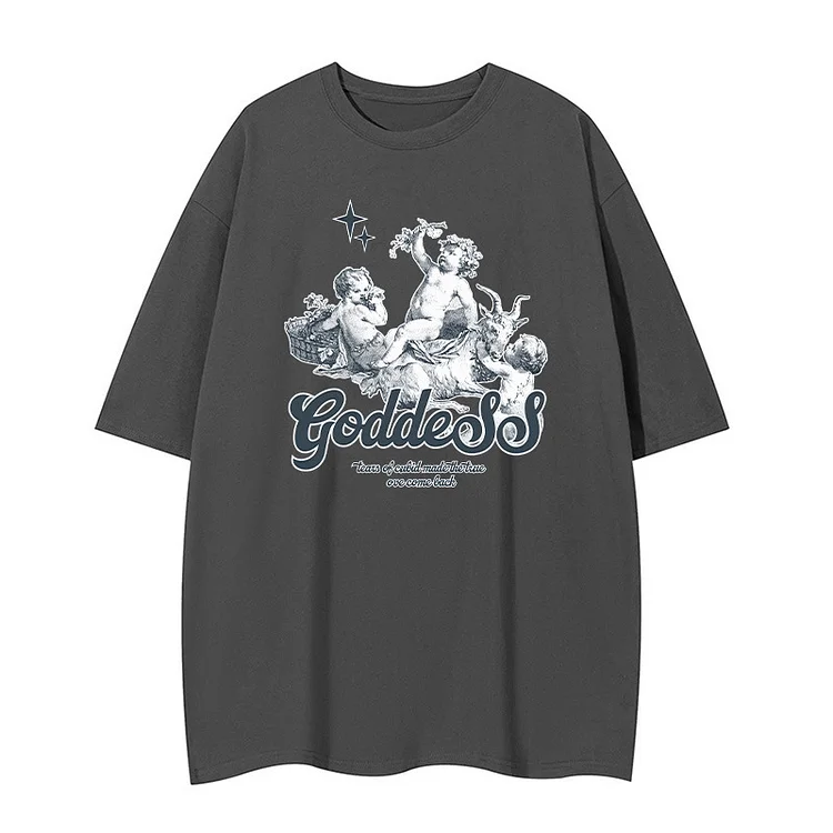 Loveciss®/ Street Retro Angel TPrint T-Shirt