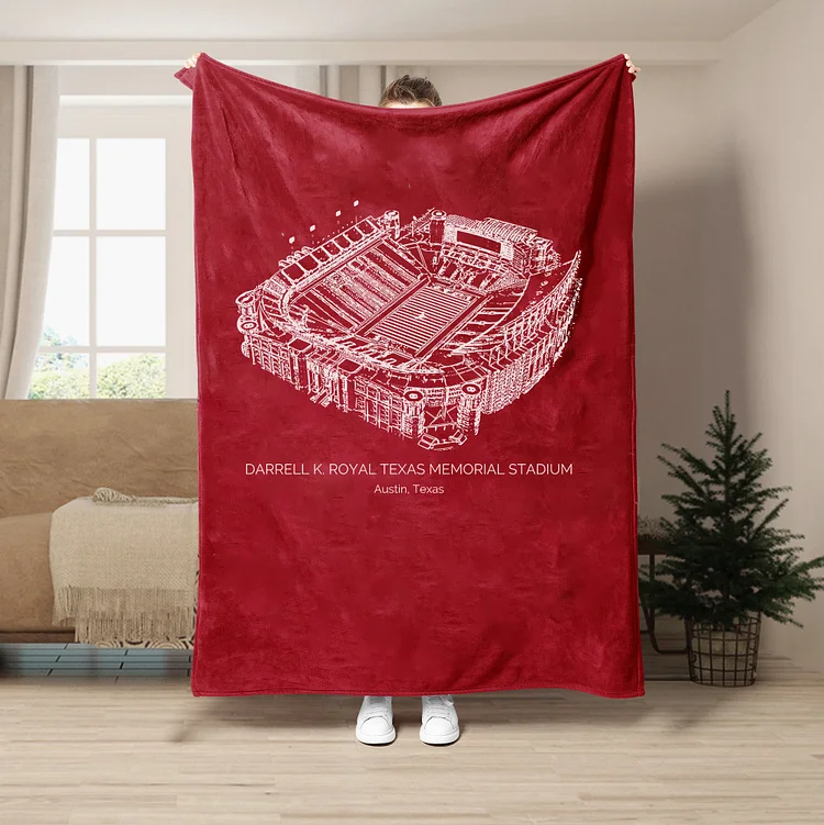 Darrell K Royal–Texas Memorial Stadium - Texas Longhorns football,College Football Blanket