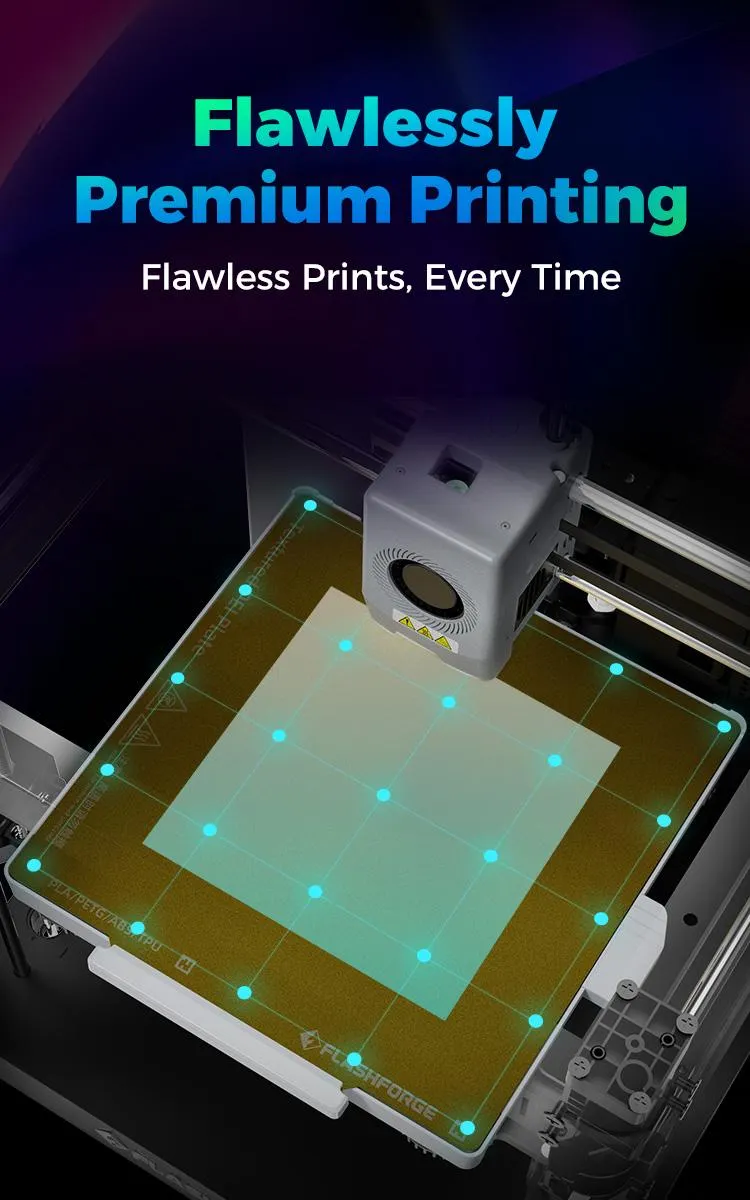 Flashforge AD5X 3D Printer Machine - Multi-Color, 600mm/s High Speed, Equipped with Screen Display, 1 Count, Black, Includes Life-Long Technical Support