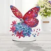 Ornement de bricolage papillon hortensia en acrylique