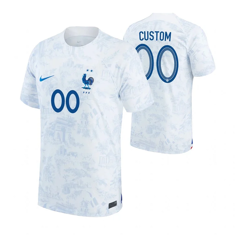 Frankreich Away Trikot WM 2022  ( Aufdruck Dein Name )