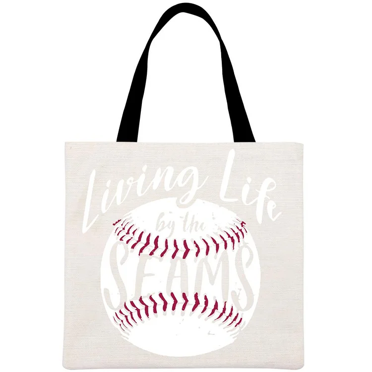 Softball Printed Linen Bag-Annaletters