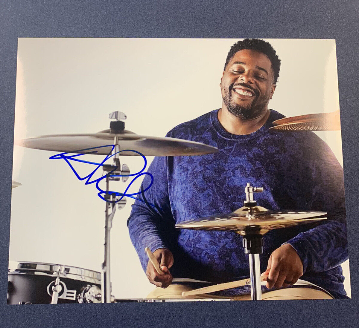 AARON SPEARS SIGNED 8x10 Photo Poster painting AUTOGRAPHED ARIANA GRANDE DRUMMER VERY RARE COA