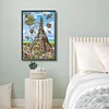 (40*60cm)Eiffel Tower - Full Round Drill Diamond Painting