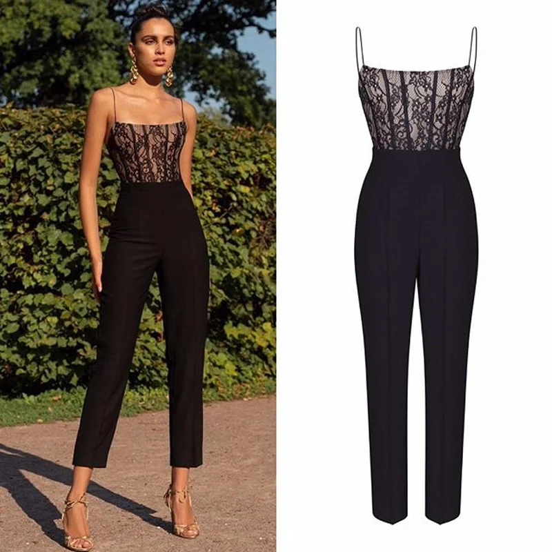 Uveng Uveng New Women's Wish Sexy Lace Sleeveless Jumpsuit