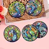 8pcs DIY Diamond Painting Coaster Kit - Peacock