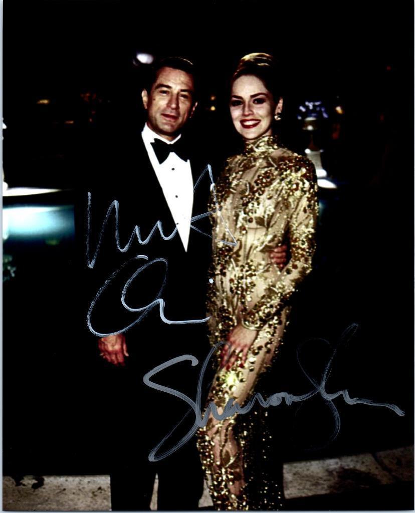 Sharon Stone Robert DeNiro 8x10 Signed Autographed Photo Poster painting Picture with COA