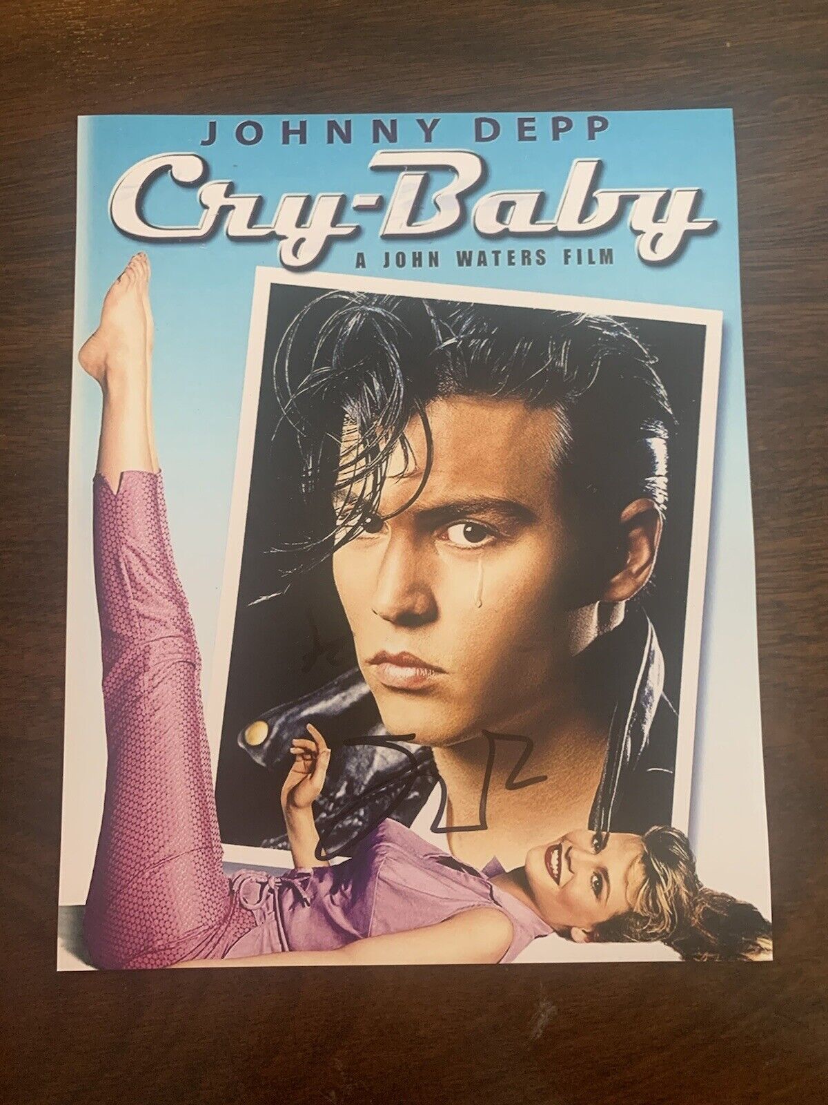 JOHN WATERS SIGNED CRY BABY 8x10 Photo Poster painting Autographed Director