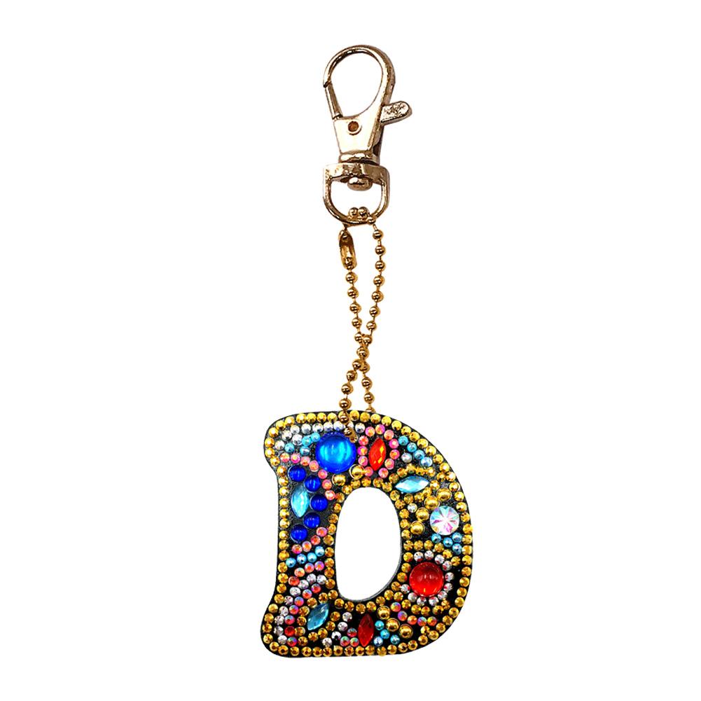 

Letter-D-DIY Creative Diamond Keychain, 501 Original