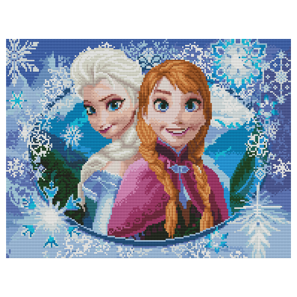 

Frozen - 11CT Stamped Cross Stitch - 50*40CM, 501 Original