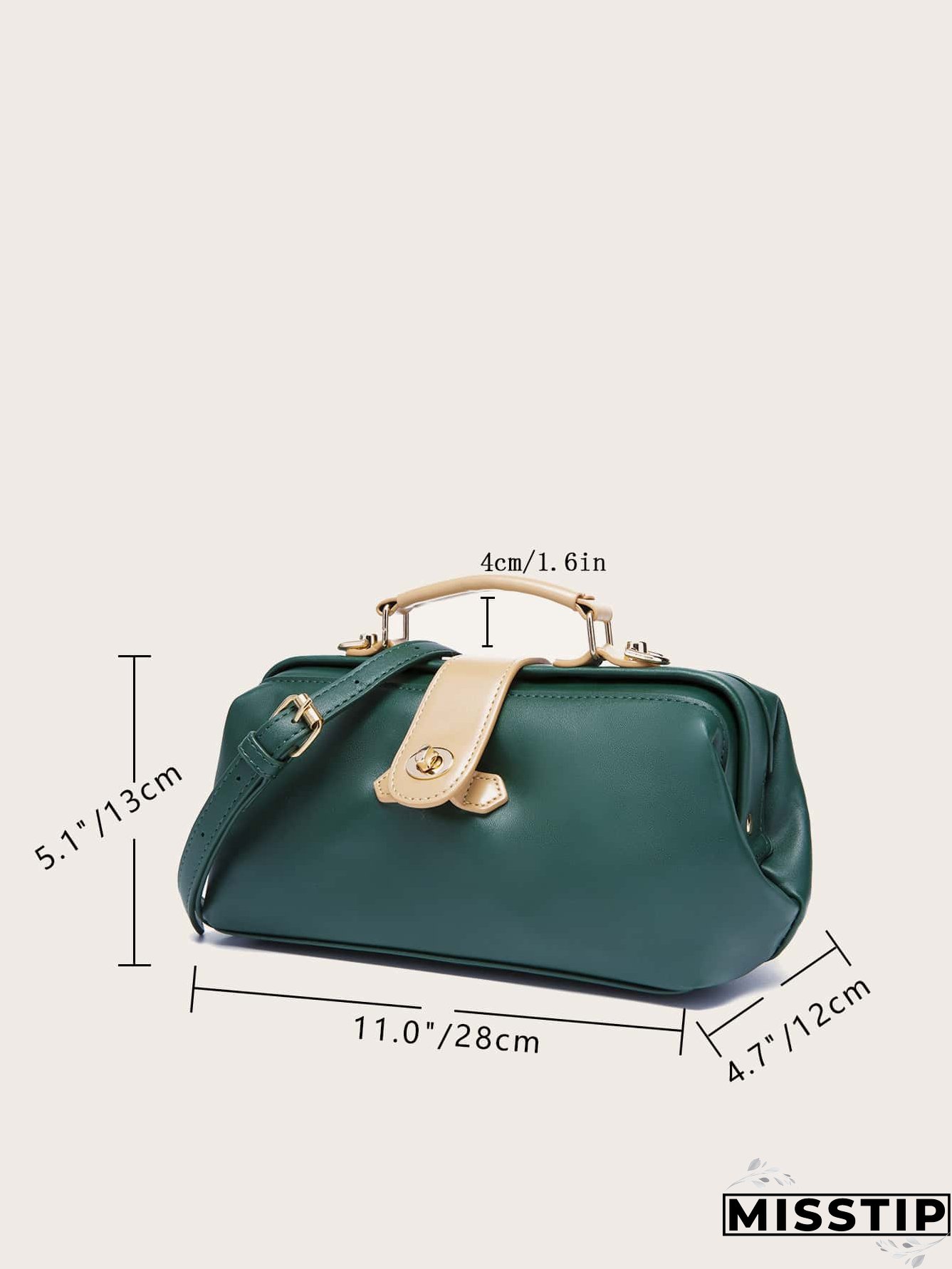 Twist Lock Satchel Bag