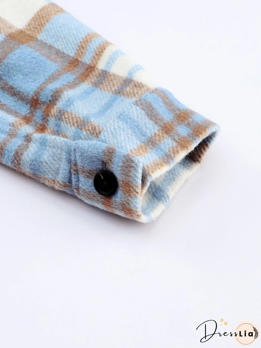 Blue and Brown Plaid Shirt