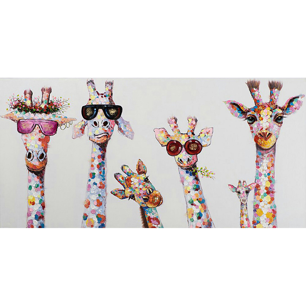 

Giraffe Family - Square Drill Diamond Painting - 85*45CM (Big Size), 501 Original