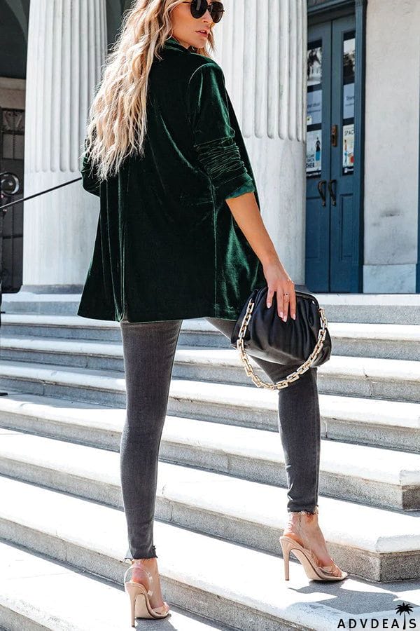 Picture Perfect Velvet Blazer