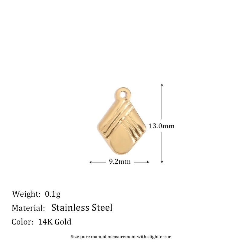 1 Piece 304 Stainless Steel 14K Gold Plated Geometric Jewelry Accessories Pendant